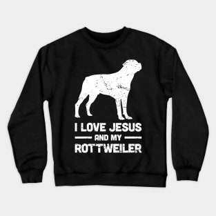 Rottweiler - Funny Jesus Christian Dog Crewneck Sweatshirt